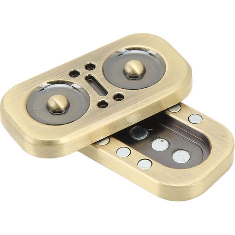 Hibou magnétique anti-stress, pièce tactile anti-stress, jouet anti-anxiété pour adultes, jouet de bureau, cadeau pour petit ami et père (doré) (1/5)