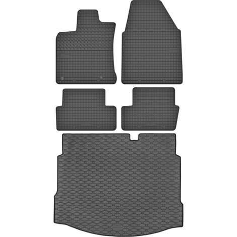 Ensemble de tapis de sol en caoutchouc pour Nissan Qashqai I Crossover (2007-2013) + tapis de coffre (1/5)