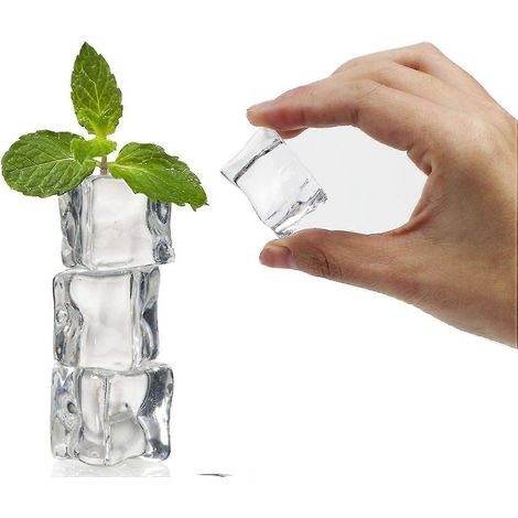 50 glaçons décoratifs en acrylique pour la décoration intérieure, les centres de table de mariage, le remplissage de vases, les accessoires de photographie et la décoration de cuisine. (1/5)