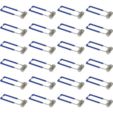 Pince de fixation pour spot LED, Bleu, 60 mm, Collier de serrage (1/5)