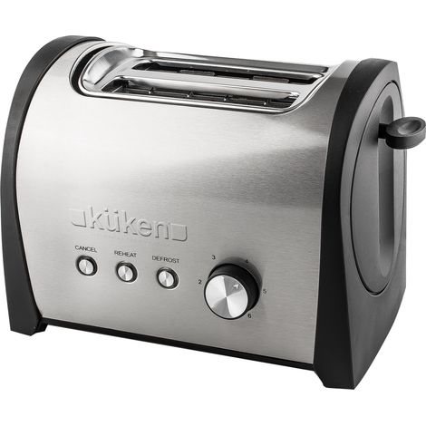 Tostadora inox 2 ranuras 800w küken (1/2)