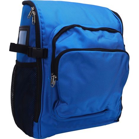 Sac à dos pour outils de nettoyage 45x32x19cm, grande capacité, tissu Oxford 1000D, anti-éclaboussures, fournitures de ménage, sac bleu (1/5)