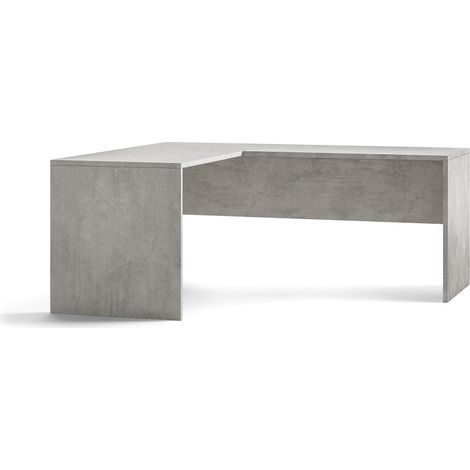 Scrivania Angolare Sx 180x76x169 cm Cemento (1/2)