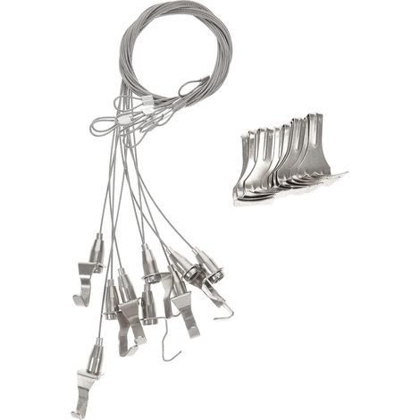 Kit de 10 fils suspension réglables avec fil en acier inoxydable et (1/5)