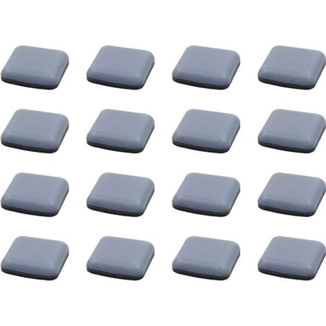 Patins de Meubles, 16 PiècesTéflon Carré Auto-adhésives Coulisses de Meubles Adaptés Aux Sols et Tapis Lisses (Carré, 20X20mm) (1/5)