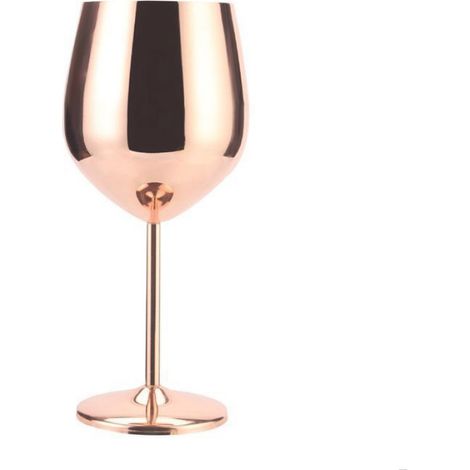 Verre À Vin - Acier Inoxydable - Or Rose - 18 Oz - Extérieur - 1 Pièce