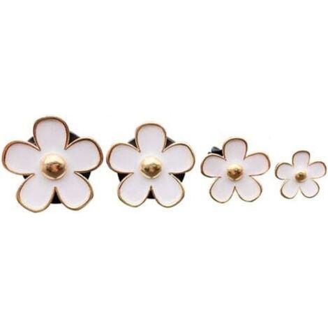 (Weiß, 1,8/2,3/3/3,3 cm) Gänseblümchen, ACTOYS 8 Gänseblümchen-Lüftungsschlitzclips, Auto-Accessoire für Damen-Innenausstattung, verströmt einen angenehmen Duft (1/4)