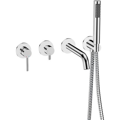 Grifo de bañera VEO cromado, de pared, Besco (1/4)