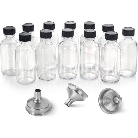 Bouteille À Shot - Verre 60 ml - Pour Extraits, Jus, Huiles, Sauce Piquante, Shots Bien-Être - Lot De 12 (1/5)