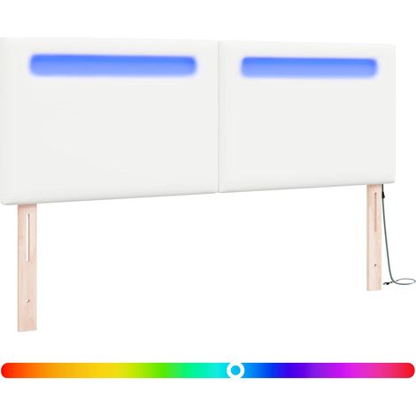 Maison Exclusive - Cabecero LED 160 cm Cuero sintético