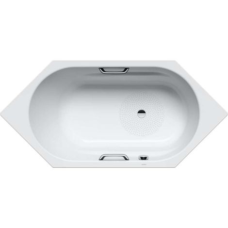 Kaldewei Ambiente - Bañera Vaio 6 Star modelo 959, 190x90 cm, con orificios para asas, antideslizante, efecto Perl, blanca 233930003001