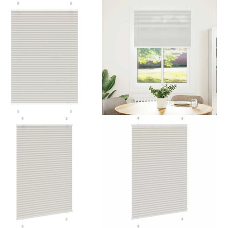 vidaXL Plissee Hellgrau 95x150 cm Stoffbreite 94,4 cm Polyester (1/5)