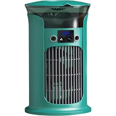 Refroidisseur d'air portable, ventilateur de refroidissement par évaporation, avec fonction brumisation, pour chambre à coucher, bureau, réservoir d'eau de 880 ml, 3 vitesses (1/5)