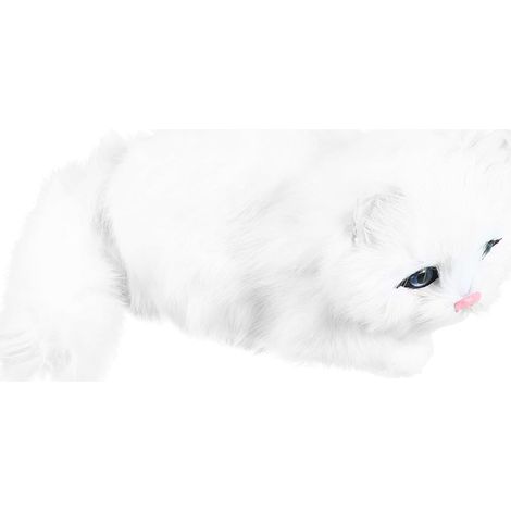 Chat Artificiel Décoratif Modèle de Chat Réaliste Accessoire Photo pour Décoration Intérieure