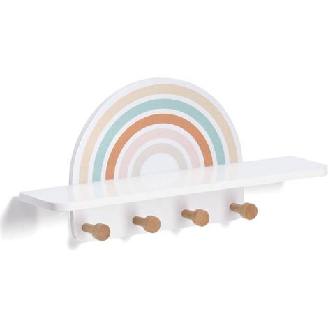 Wandgarderobe mit Ablage RAINBOW