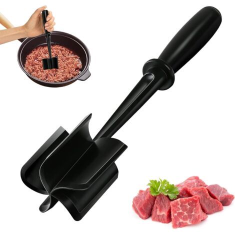 Hachoirs à Viande, Multifonction Hachoir à Hamburger, Ordinateur de Poche Hachoir à Viande Résistant à la Chaleur, Masher de Boeuf, pour Viande de Hamburger, Boeuf Haché, Dinde (1/5)