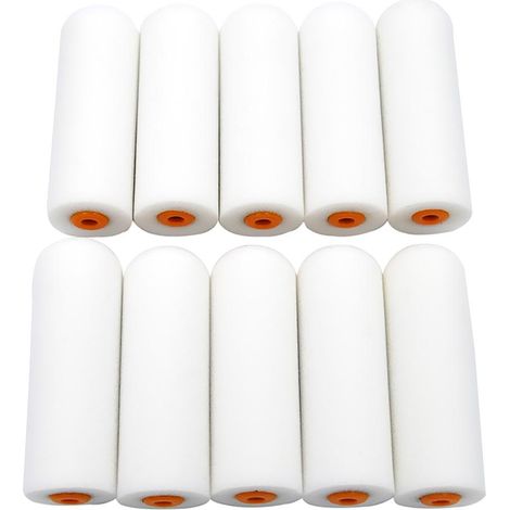 Les Décorateurs De Rouleaux D'éponge De Mousse De Peinture 10 Pièces Brossent Uniformément Et Outil à La Maison Lisse (1/5)