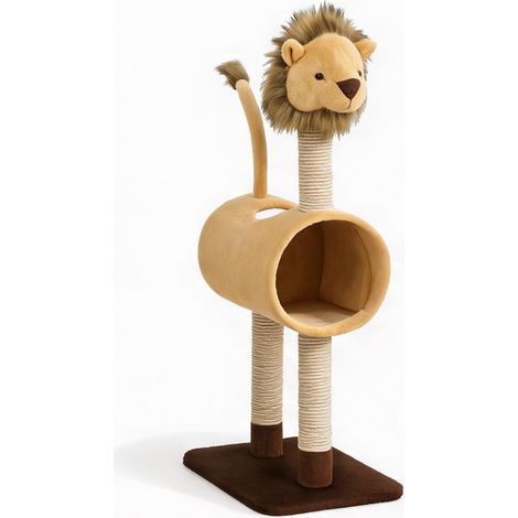Bac à litière en panneau de particules peluche 48 x 34 x 104 cm (1/5)