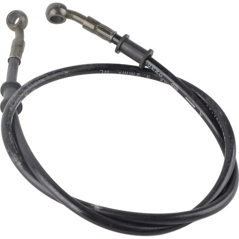 Flexible de frein hydraulique avec raccords banjo 10 mm, en caoutchouc, de 110 cm de long, universel pour scooter, quad, kart et moto tout-terrain. (1/5)