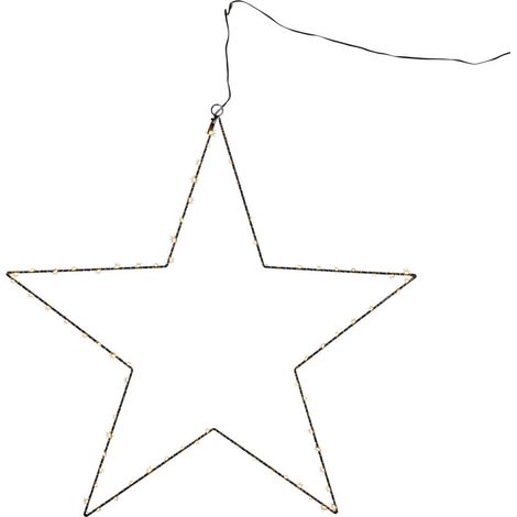 Star Trading 700-42-2, Figurine décorative légère, Noir, IP20, Noir, 80 ampoules LED