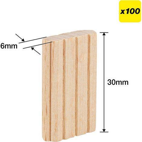 Trend TEN/6X30/100 Beechwood Mortice Tenons 6X30mm Festool Domino System X100 (1/5)