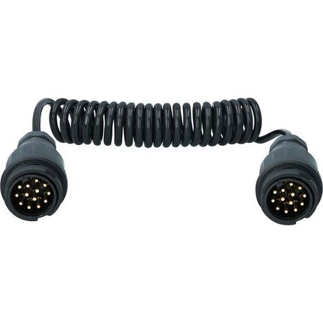 Rallonge Spirale 3 Metres Pour Remorque 13 Broches Male-13 Broches Male (1/5)