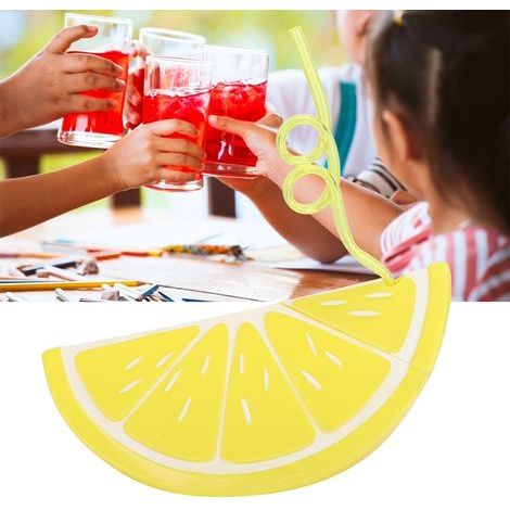 Gobelet Isotherme Citron avec PailleGourde Pratique pour Eau et Jus, Idéal pour Voyages et Activités de Plein Air, Design Coloré et Compact (1/5)