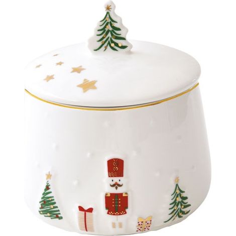 Vaso in porcellana con zucchero - Let It Snow - Pozzi Milano Spa