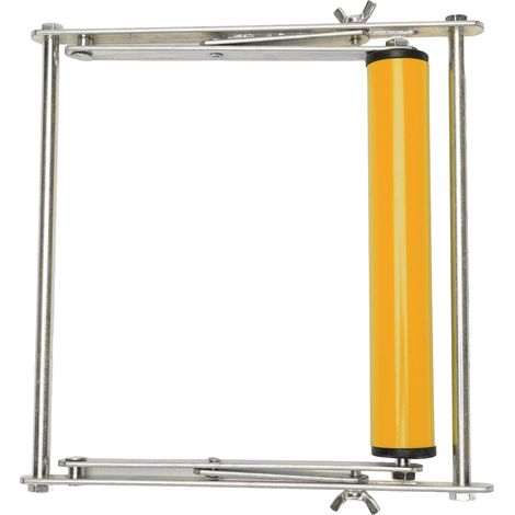 Support de scie à onglets en acier inoxydable, réglable en hauteur, portable et multifonctionnel, jaune (1/5)