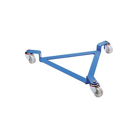 Rodador de bidones  bastidor rodante abierto  azul luminoso 