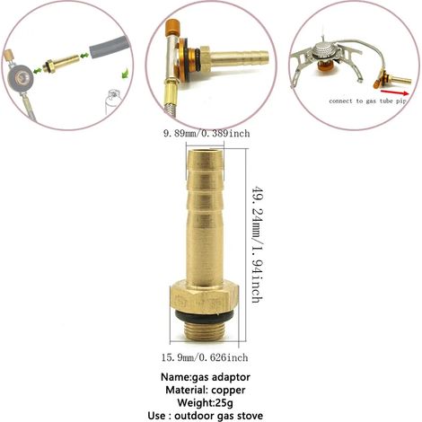 Réchaud à gaz de camping extérieur, adaptateur de recharge de propane, adaptateur de réservoir, remplissage de bouteille de gaz, accessoires pour brûleur de cartouche d'essence, réchauds de cuisine po