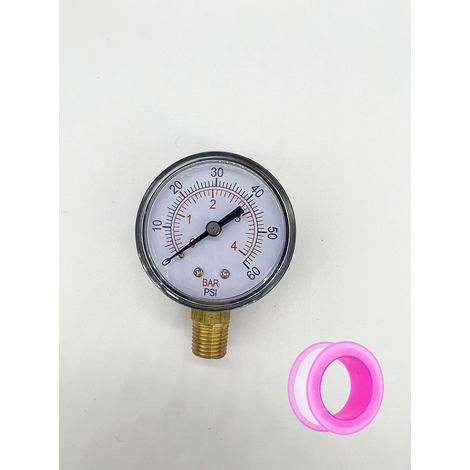 Manomètre de pression pour filtre à sable ECX270861, manomètre de pression pour piscine, filetage NPT 1/4 pouce, instrument de piscine