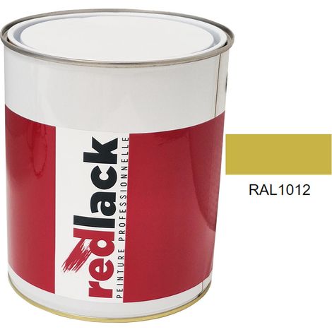 Kanne 3L Lack Mehrzweckfarbe – RAL 1012 – Zitronengelb – Seidenmatt – für verschiedene Oberflächen – Redlack