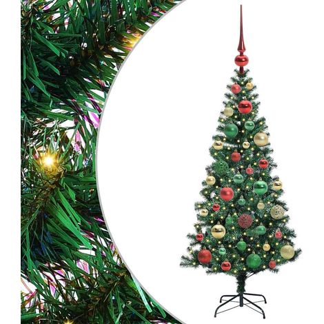 Albero di Natale  Albero natalizio  Albero festivo artificiale con luci integrate Verde 120 cm (1/5)