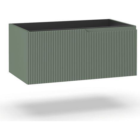 Base portalavabo 1 cestone ZIP verde salvia (1/2)