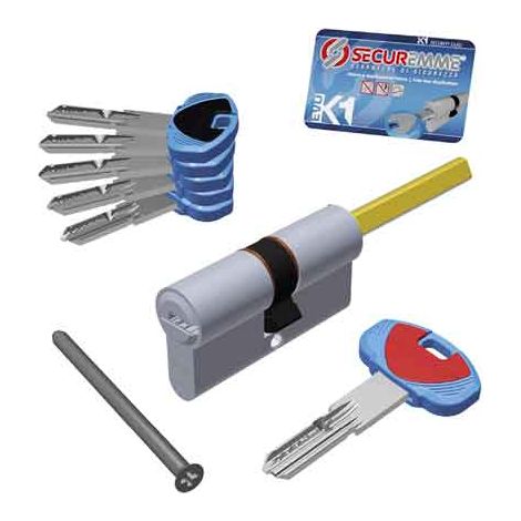 CILINDRO PROFILATO PER POMOLO SERIE 'EVO K1' mm 25+10+45 = 8