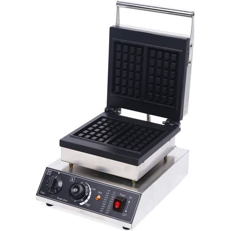 Gojoy – Gaufrier électrique 2000W avec 2 moules antiadhésifs – Réglage température 50-300℃ – Pour gaufres croustillantes et dorées