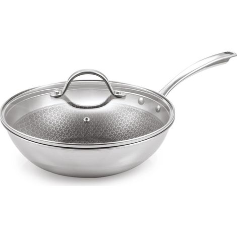 Wok Tescoma Steelcraft Avec Couvercle Ø 28 Cm