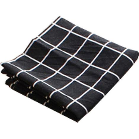Set de table en coton et lin 40 x 60 cm, motif simple et isolant thermique, idéal pour la décoration de table, la cuisine et la photographie culinaire. (1/5)