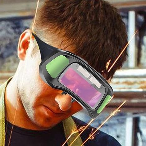 Gafas de soldadura，Atenuación automática，1 unidad，pantalla antivaho de respuesta rápida (2) (1/3)