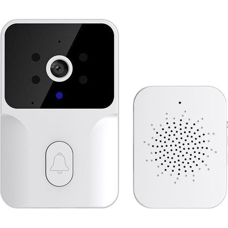 JSSEVN – Intelligente Video-Türklingel (Standard), IP65 wasserdicht, 400 m Reichweite, 720p-Video-Türklingel mit einstellbarer Melodie und Lautstärke (1/5)
