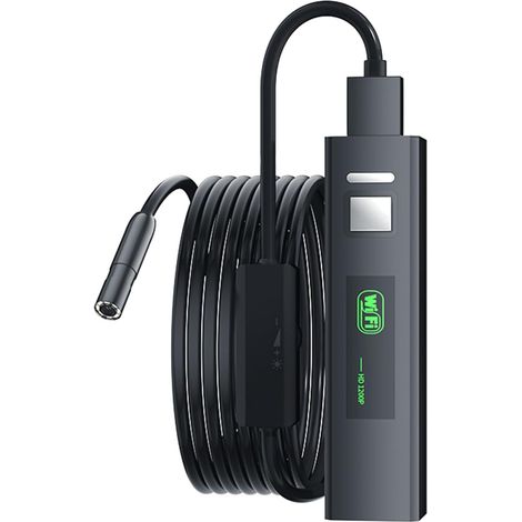Endoscope, caméra endoscopique avec lumière, étanche serpent d'inspection avec LED réglable étanche serpent avec (1/5)