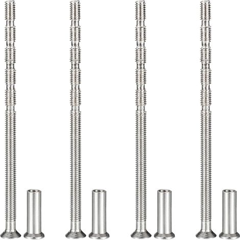 Vis Poignée Meuble M4x80, Vis Rupture Tête Fraisée Phillips 4 Pcs pour Poignée Tiroir Tête Fraisée Phillips avec Manchon pour Porte Levier (1/5)