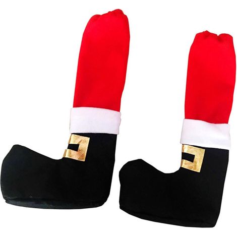 CCYKXAChristmas Chair Leg Covers, Table Leg Protectors, Soft Non-Woven Fabric for Holiday Decorations, Furniture Scratch Prevention (1/5)