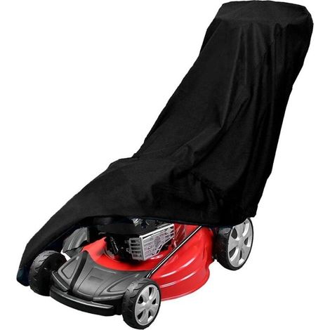 Housse pour tondeuse à gazon, Housse Tondeuse Etanche Anti-Poussière et anti-UV Oxford 210D, avec cordon de serrage et sac de rangement, pour extérieur/intérieur 71.2L x 20.47W x 47.6H inch (1/5)