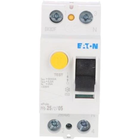Disjoncteur différentiel 2P 25A 0,5A type AC PF6-25/2/05 286495
