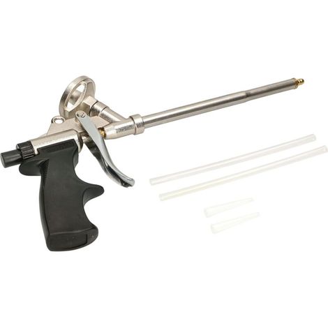 Pistolet à mousse de montage en aluminium - Tuyau pulvérisateur en acier inoxydable professionnel (1/5)