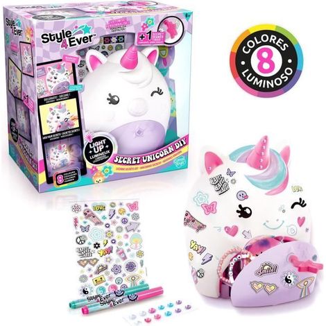 Filiyano – Lampe Licorne Secrète – Canal Toys - Style For Ever - Lampe Licorne Secrète - OFG 301 Multicolore (1/5)