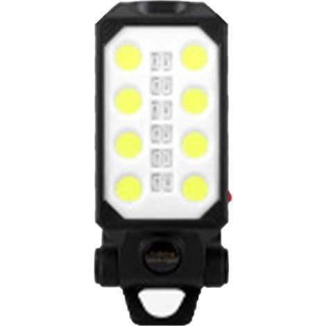 Lampe de travail COB LED avec chargement USB, avec aimant, pour Camping en plein air, blanc, rouge, bleu, câble clignotant, petit 598A (1/5)