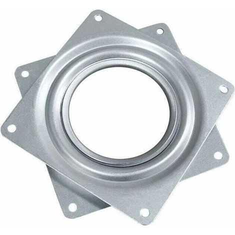 Plateau Tournant Plaque pivotante Plate-forme Tournante Roulement Rotatif 360 degrés Carré avec des Roulements à Billes en Acier pour Armoires de Cuisine Comptoir Pantry (4 Pouces) (1/4)